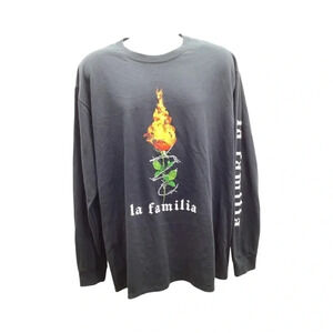 La Familia Size XL Black Long Sleeve Men’s Graphic T- Shirt. New Without Tags